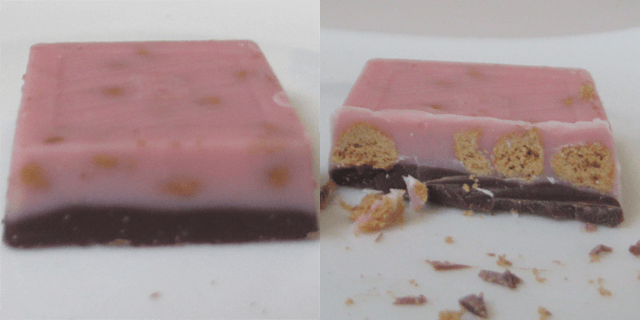 「サクつぶビット いちご」の表面