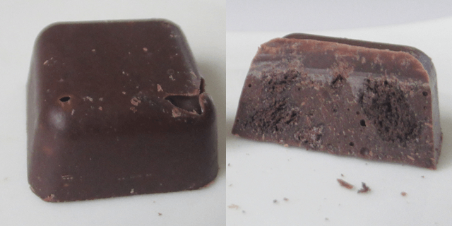 クッキークランチチョコの切断面