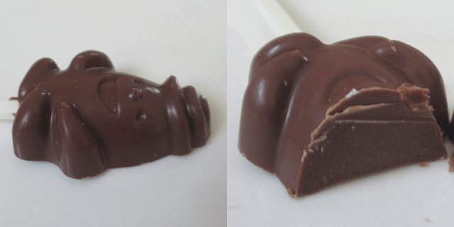 「ハロウィン スティックチョコ いたずらおばけ」の切断面