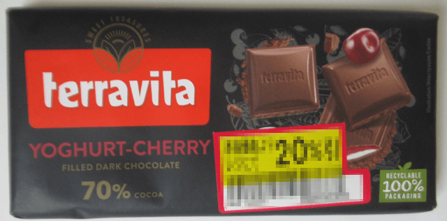 テラヴィータ「ダークチョコレート 70％チェリーヨーグルト」