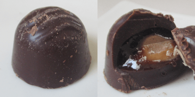 「ラムチョコレート」の切断面